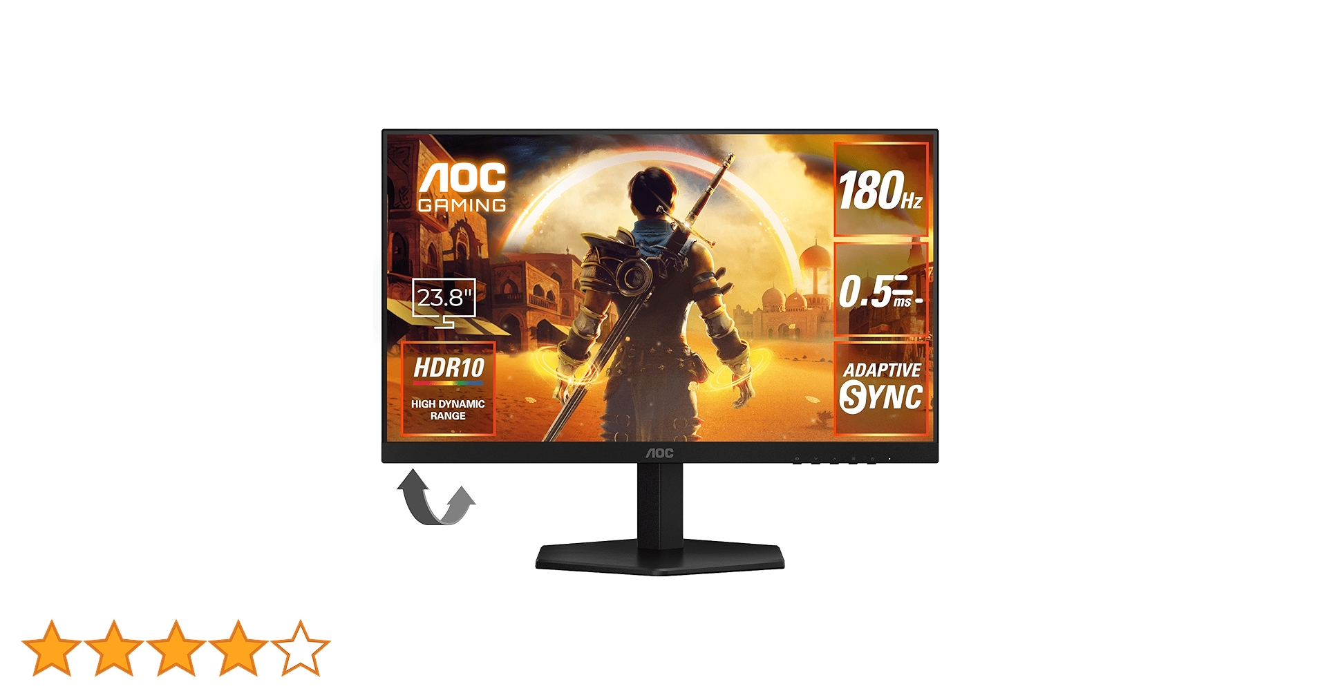 「新品」AOC 24G42E ゲーミングモニター 180Hz 23.8型 Amazon.co.jp: AOC ゲーミングモニター 24G42E/11, 23.8インチ